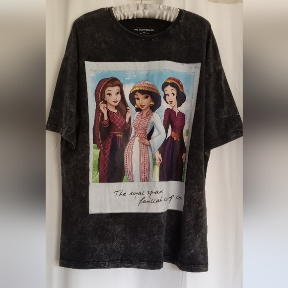 Adult Graphic Tee with Princess Print - Picture 1 of 6